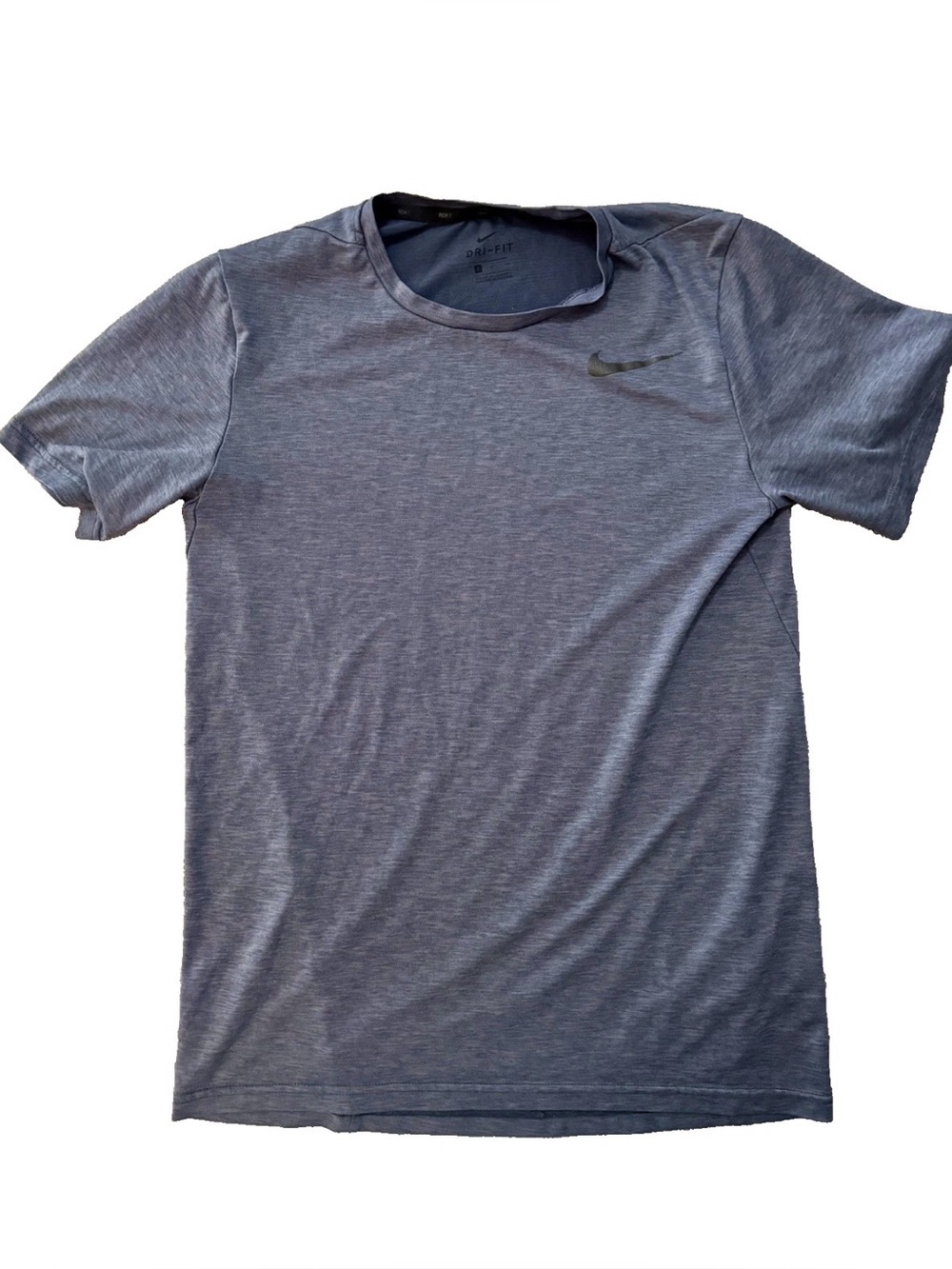 Nike Men's Small Dri-Fit Short Sleeve Blue Heather Gray